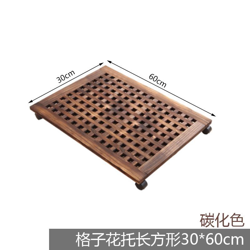 可移动长方形防腐花盆托盘花瓶