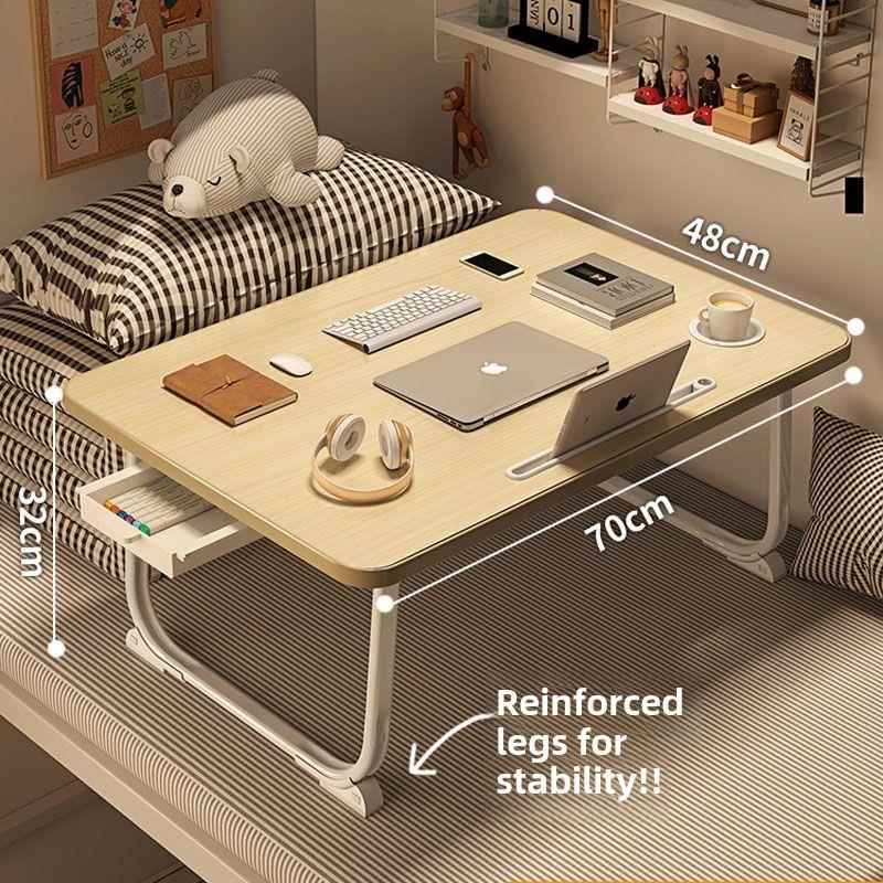 床小桌子折叠桌子凸窗学生学习桌宿舍桌笔记本电脑桌懒人桌