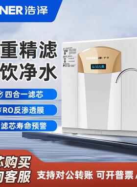 浩泽净水器家用直饮自来水过滤器RO膜反渗透厨房滤水机净水机