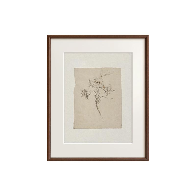 《古境花语》现代法式中古风客厅花卉装饰画餐厅玄关复古卧室挂画