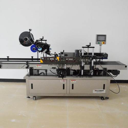 盒子折角转口贴标机牙膏盒平面贴标生产线饭盒不干胶贴标设备