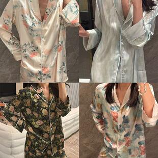 宽松套装 轻奢长袖 限量售止不补 girl「贡缎睡衣」高级冰丝 Fit