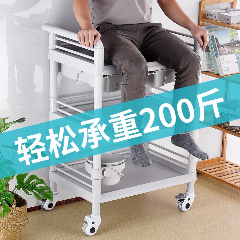 ABS美容院手推车多功能医美小气泡护理车塑料仪器收纳置物架推车