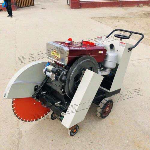 混凝土路面柴油切割机 手推式马路切割机 汽油水泥路面切缝机