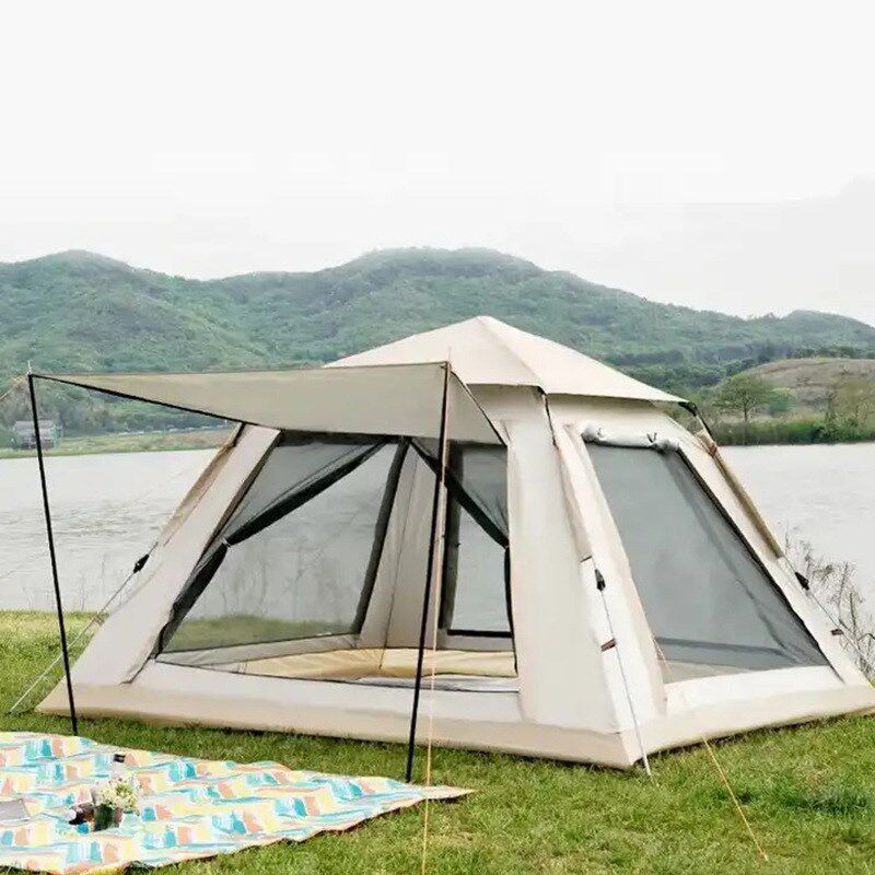 帐篷户外3-4人野营加厚全自动超轻便装备野外露营U防雨沙滩四面帐,橡塑材料及制品,工业陶瓷,淘宝优惠券,粉丝福利购,淘宝优惠卷