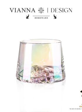 VIANNA丨清雅·Fre日式玻璃威士忌酒杯观山杯家用洋酒杯烈酒杯