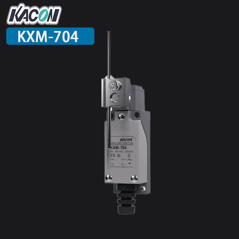 现货Kacon/凯昆KXM-704可调金属棒手柄IP67防水限位开关 行程