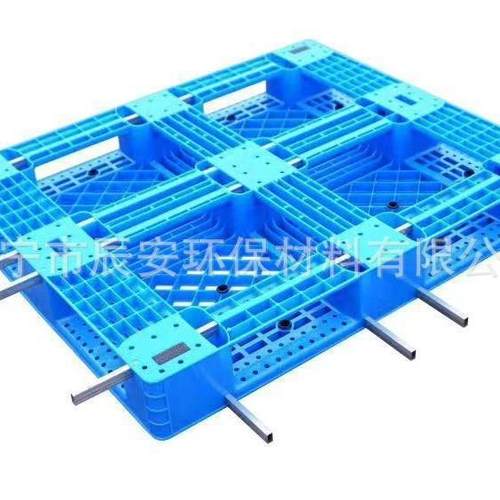 立体库川字网格塑料托盘可加钢管塑胶卡板垫货栈板抗压耐用