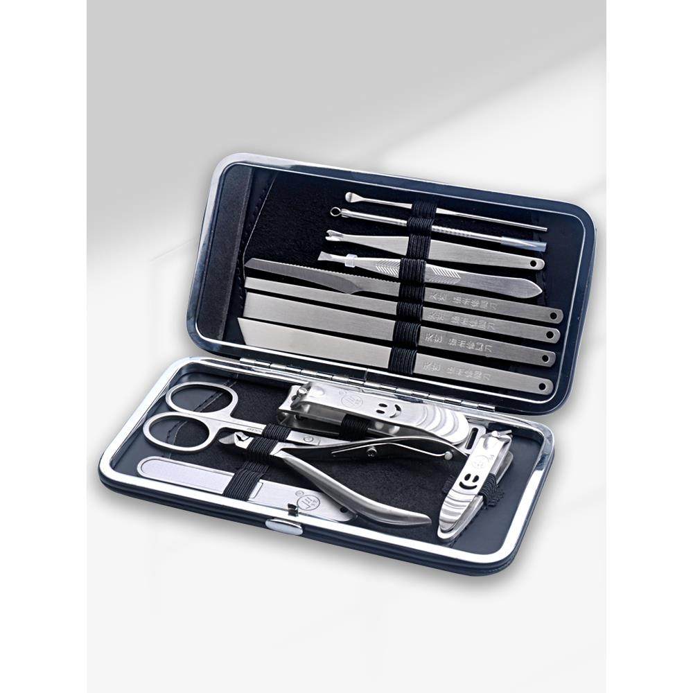 正品修指甲工具套装指甲剪挖甲刀套装13套修脚刀采耳工具件耳勺