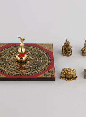 厂家黄铜五宝阵铜金钱貔摆件貅葫芦龙292龟装麒麟罗盘家居饰品