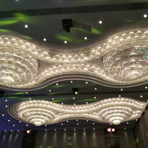 大堂水晶工程灯创意奢华非标吊灯大型酒店灯具前台餐厅沙盘水晶灯