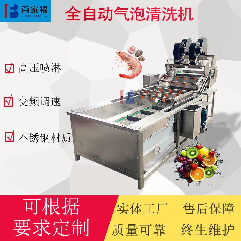 土豆红薯去泥洗菜设备黄桃苹果鼓泡清洗机器全自动蔬菜水果清洗机