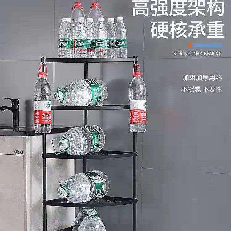 卫生间置物架落地式家用不锈钢厨房角架厕所三角架浴室脸盆收纳架