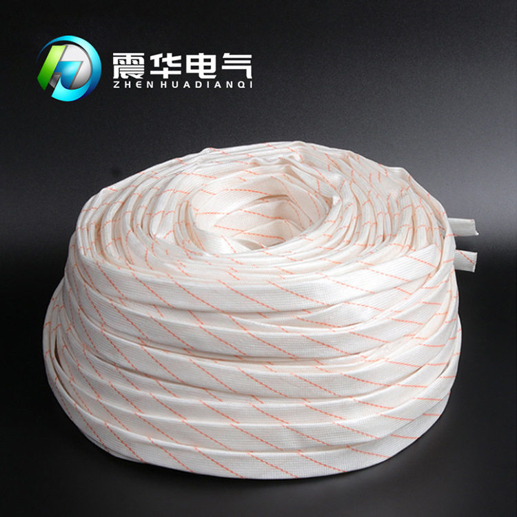 厂家直供电工电线护套玻纤套管布线绝缘套管黄腊管1500v整卷