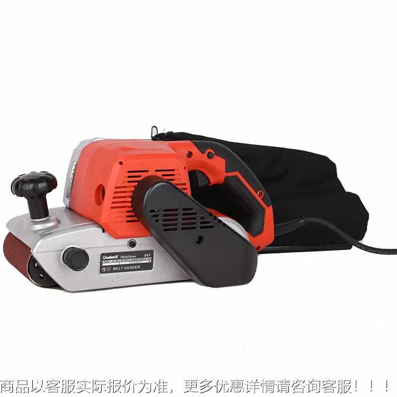带式砂光机打磨抛光砂纸机木工手提式砂带机电动工具