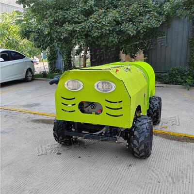 四轮遥控打药机大棚果园四驱风送喷药机小型自走式农田打药车