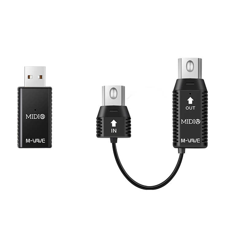 M-VAVE 无线蓝牙 MIDI A/B适配器收发器电钢琴电子琴电吹管连接线