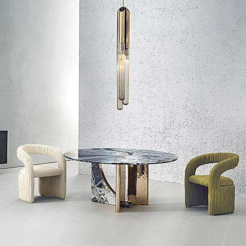 意大利轻奢Leaf休闲椅子现代简约客厅扶手椅设计师创意单人沙发椅