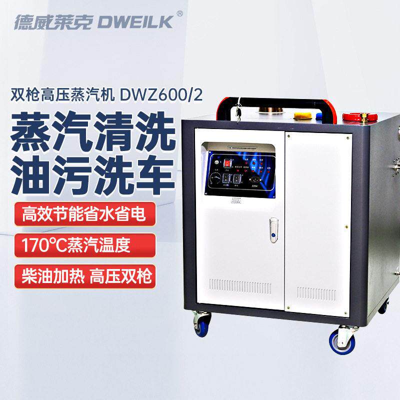 德威莱克DWZ600/2压蒸汽清洗机工业温蒸汽洗车机器设备厂家