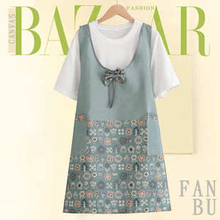 家用帆布围裙厨房围腰透气防污上班工作服新款 宽松时尚 外出女新款