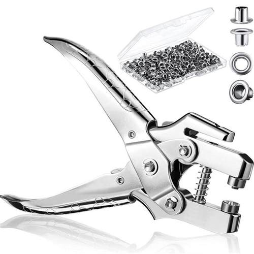 200套内径5mm气眼配多功能安装钳 高档打孔钳 盒装气眼含工具套装