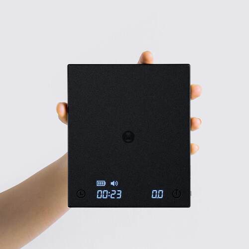 泰摩黑镜BASIC+咖啡电子秤 意式手冲咖啡专用壶秤咖啡豆称重计时
