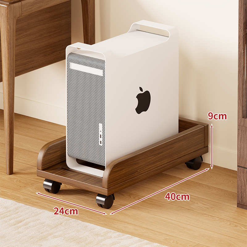 箱架子物家用电底座架电脑主机移动房实木台式可托架竞主机置