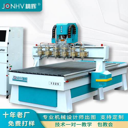 数控雕刻机全自动木工金属石材立体雕铣机双头多头大型雕花机