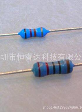 供应散装编带1%直插五色环金属膜电阻2W-430KR430Kohm430K欧
