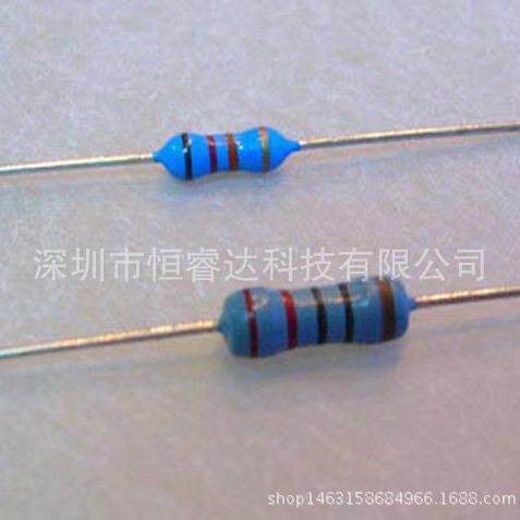 供应散装编带1%直插五色环金属膜电阻2W-430KR430Kohm430K欧