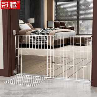 狗围栏家用室内防猫门栏可伸缩铁网片阻门挡板免打孔加高宠物门栏