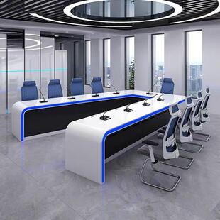 异形烤漆控制台办公作指挥中工操心控台gmj365多媒体监控台弧形电