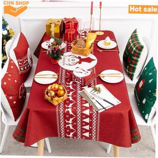 Christmas tablecloth waterproof Christmas decorat tablecloth