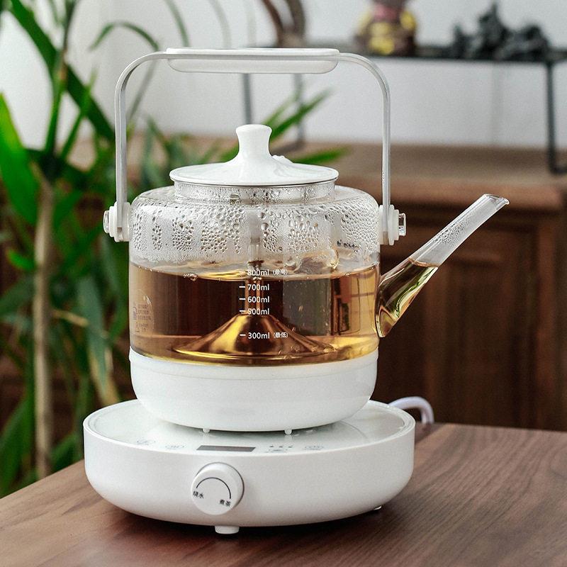 懒人茶道&middot;北欧欧慕蒸茶壶全自动烧水壶耐热玻璃养生壶蒸汽煮茶器