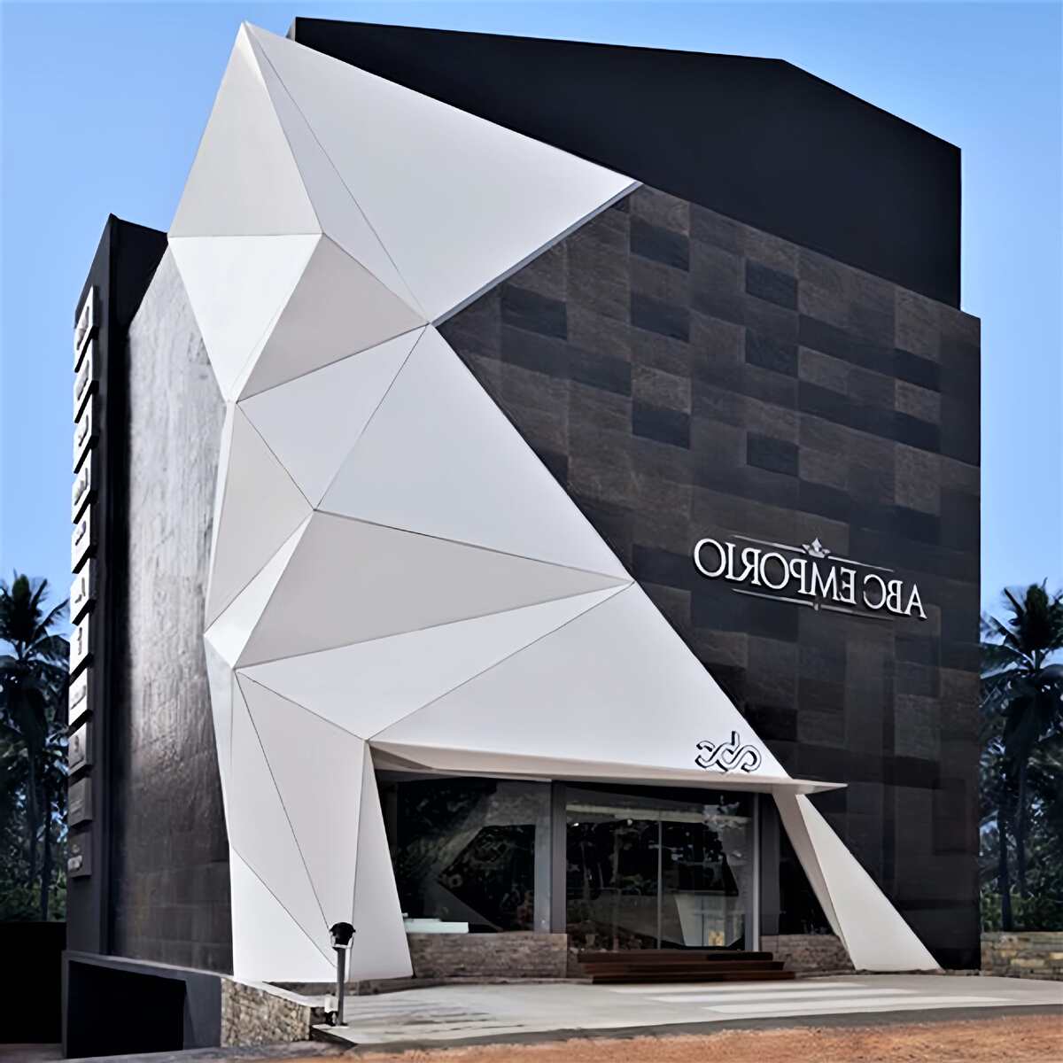 全铝雕花铝单板门头装饰镂空氟碳仿木纹铝材外墙防护佛山冲孔铝板