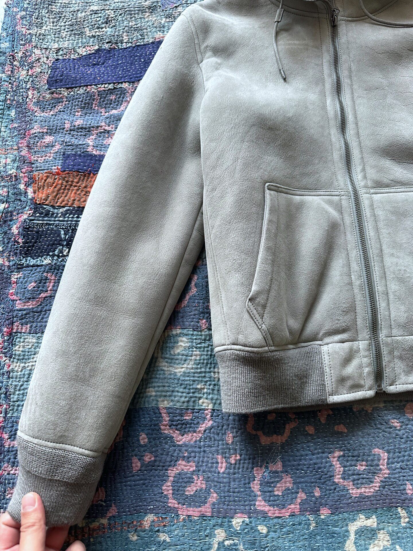 Polo Ralph Lauren Shearling Hooded Jacket — label