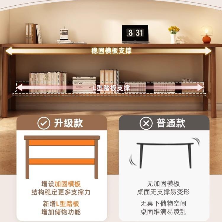 长条桌双人桌学生家用靠墙窄桌子书电脑桌习学条桌长写字桌工DNZ0