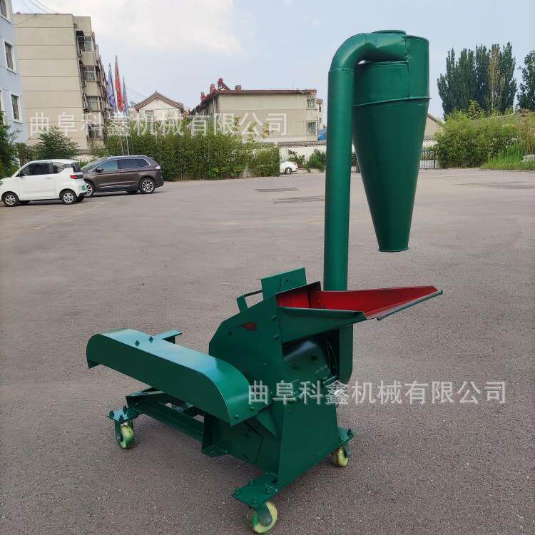 420小型沙克龙粉碎机 锤片式稻草秸秆打糠机养殖用家用牧草打碎机