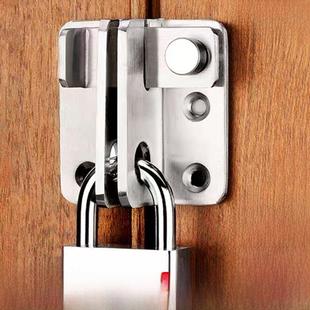 不打孔不锈钢门扣门闩锁门头门栓扣锁旧木门外露门闩门锁