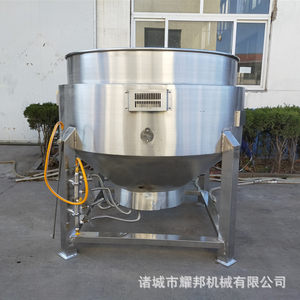 不锈钢200L酱牛肉加工设备带保温大花型OES生煮锅双子层煮瓜机