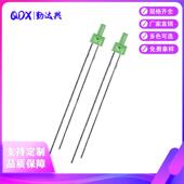 LED平头发光二极管 LED绿光灯珠指示灯 2MM F2高平头绿发绿