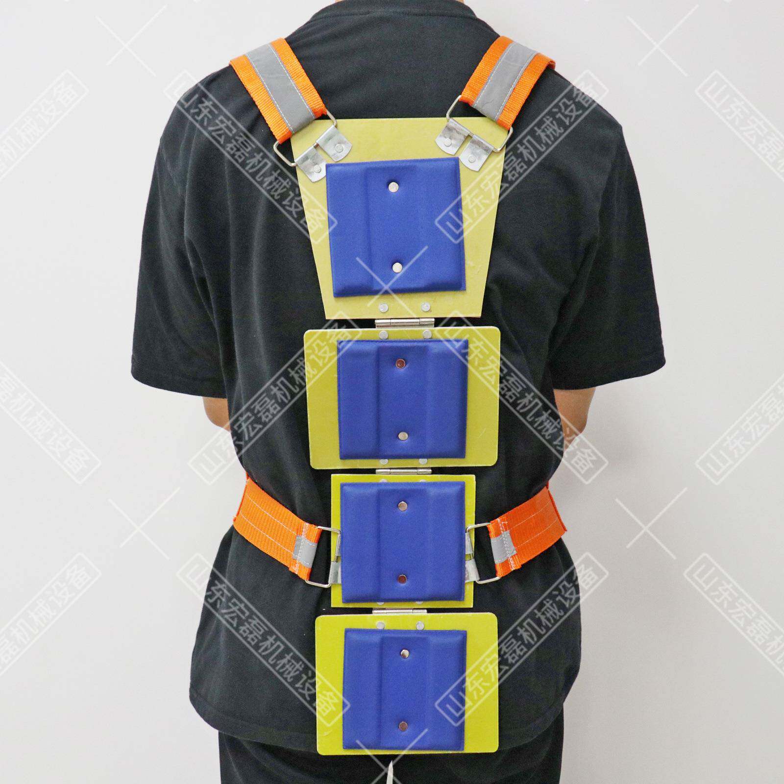 矿用防护背夹煤矿安全防砸背甲夹加厚加宽肩带防砸防护带反光夹板