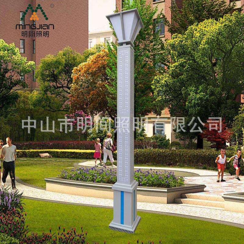 工厂直销中式仿古庭院景观灯 户外广场照明方形园林小区LED庭院灯