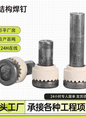 碳钢焊钉圆柱头剪力栓钉销子钢结构楼承板桥梁用带槽销钉螺钉