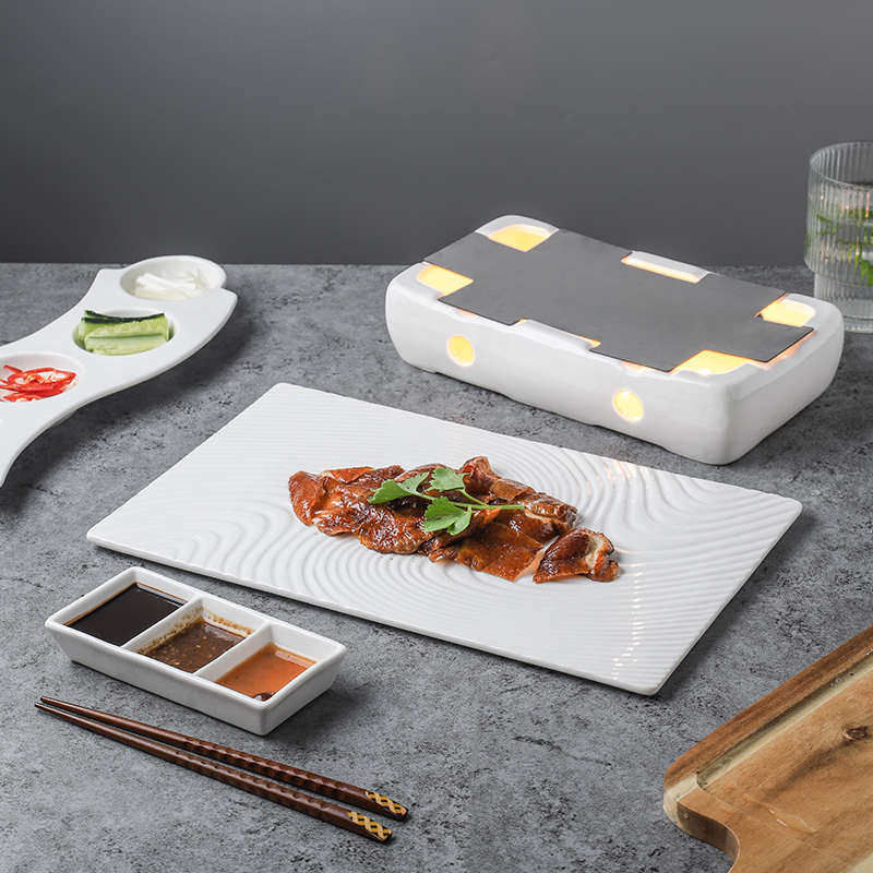 北京烤鸭托盘盘子创意加热中式餐厅酒店商用片皮饭店特色拼盘,餐饮具,盘,淘宝优惠券,粉丝福利购,淘宝优惠卷