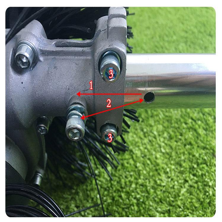 手推式二冲程汽油清扫车 足球场梳理草坪工具 人造草坪垃圾清理机