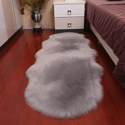Soft Faux Fur Wool Carpet for Living Room Artificial Wool
