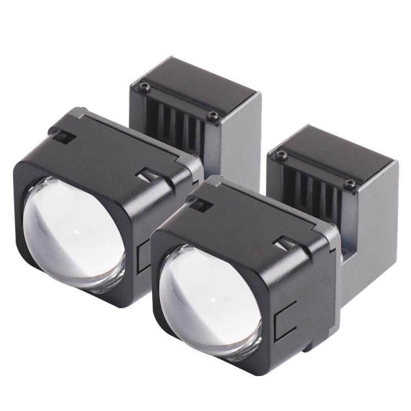 三为车灯新品1.5寸35瓦6000K M5 LED双光透镜模组矩阵大灯远光炮