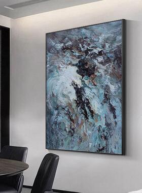 现代简502沉寂约橙色装饰画画画玄关挂入壁门走廊过道竖版轻奢抽