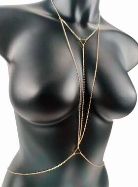Chest Chains Sexy Body Jewelry Charm Goth Body Chain Bikini